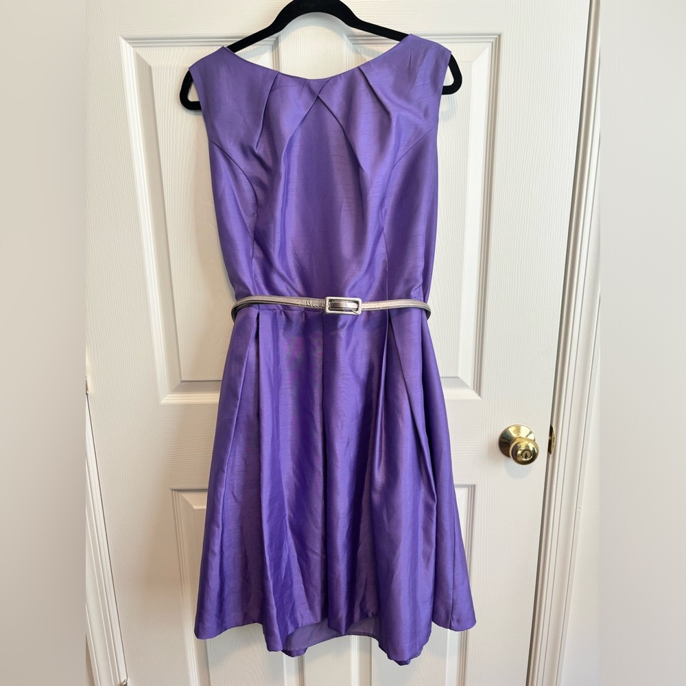 JESSICA HOWARD LAVENDER SATIN SHEEN  DRESSY LINED DRESS PLUS SZ 24 POLYESTER